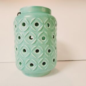 Green Lantern Candle Votive With Handle